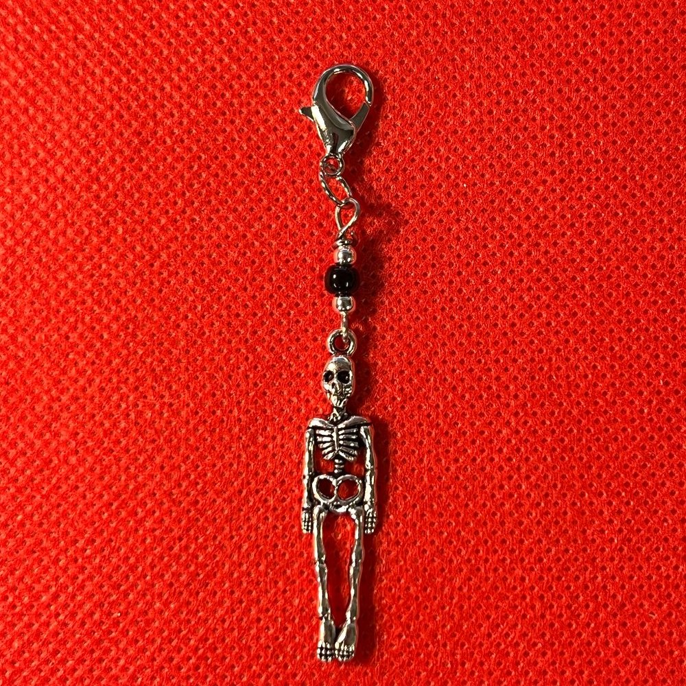 Skeleton Zipper Pull Purse Journal Backpack Bag Pull